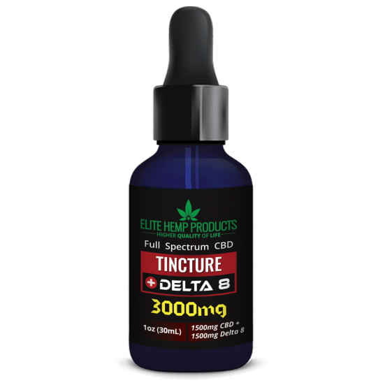 Delta 8 Tincture 3000mg Elite Cbd Products