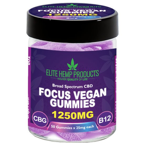 CBD Vegan Gummies 1250mg Focus