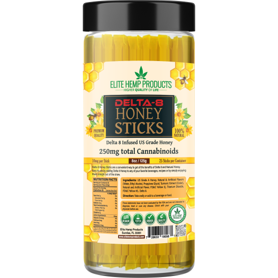 Delta8 Honey Sticks 250mg