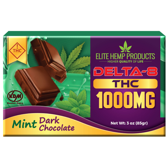 Delta 8 Mint Chocolate 1000mg Dark – Elite CBD Products