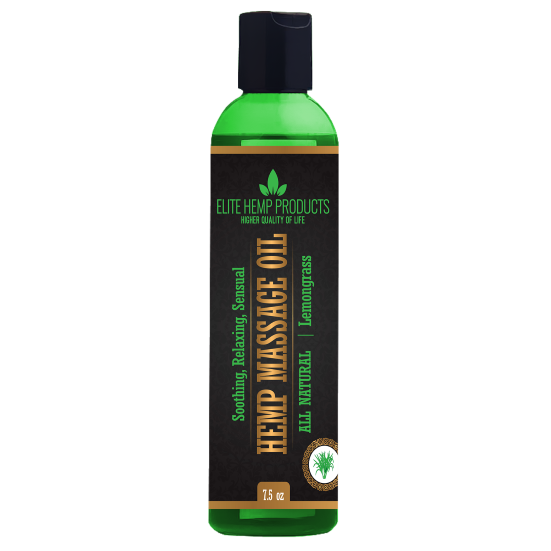 Hemp Massage Oil - Lemongrass