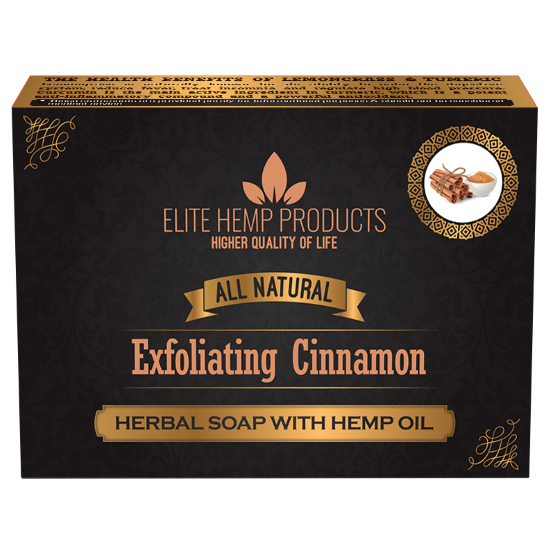 Exfoliating Cinnamon & Hemp Oil Soap