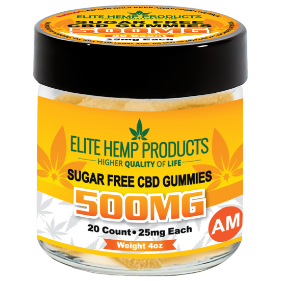 CBD Sugar Free Gummies 500mg – Elite CBD Products