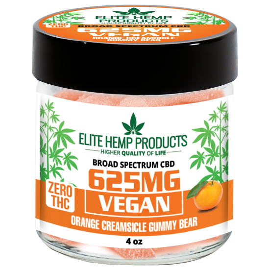 CBD Vegan Gummies 625mg Orange Creamsicle