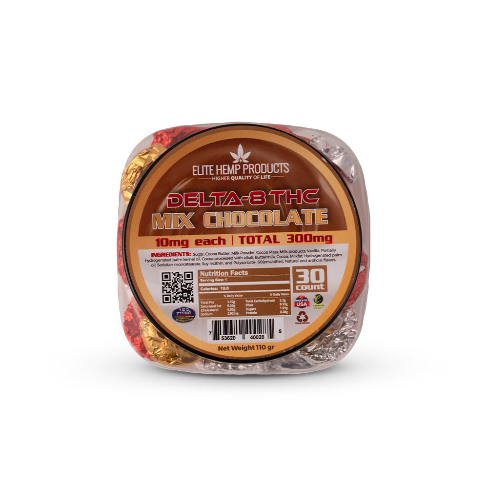 Delta-8 Mix Chocolate Bites 300mg