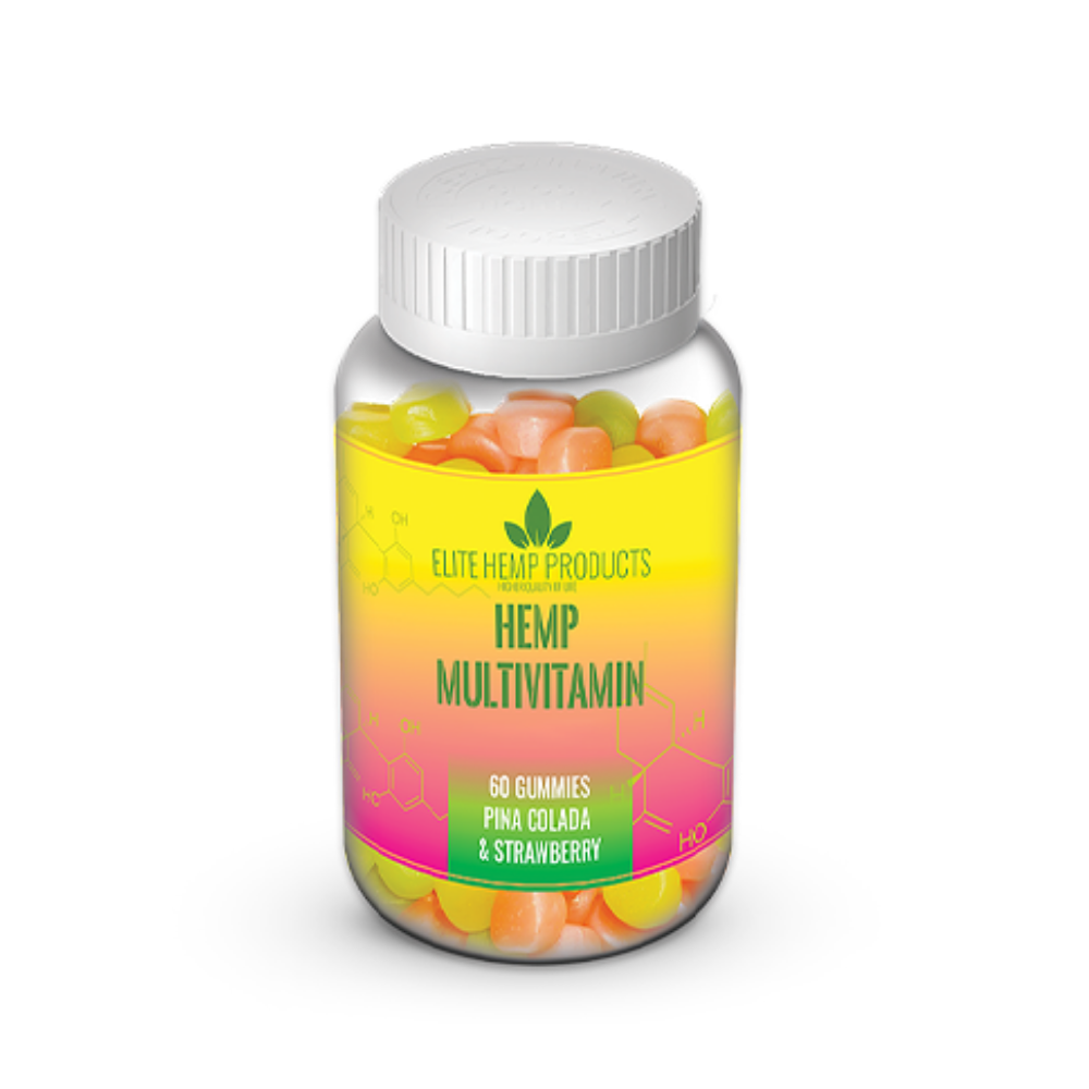 Elite Hemp Multivitamin Pina Colada & Strawberry