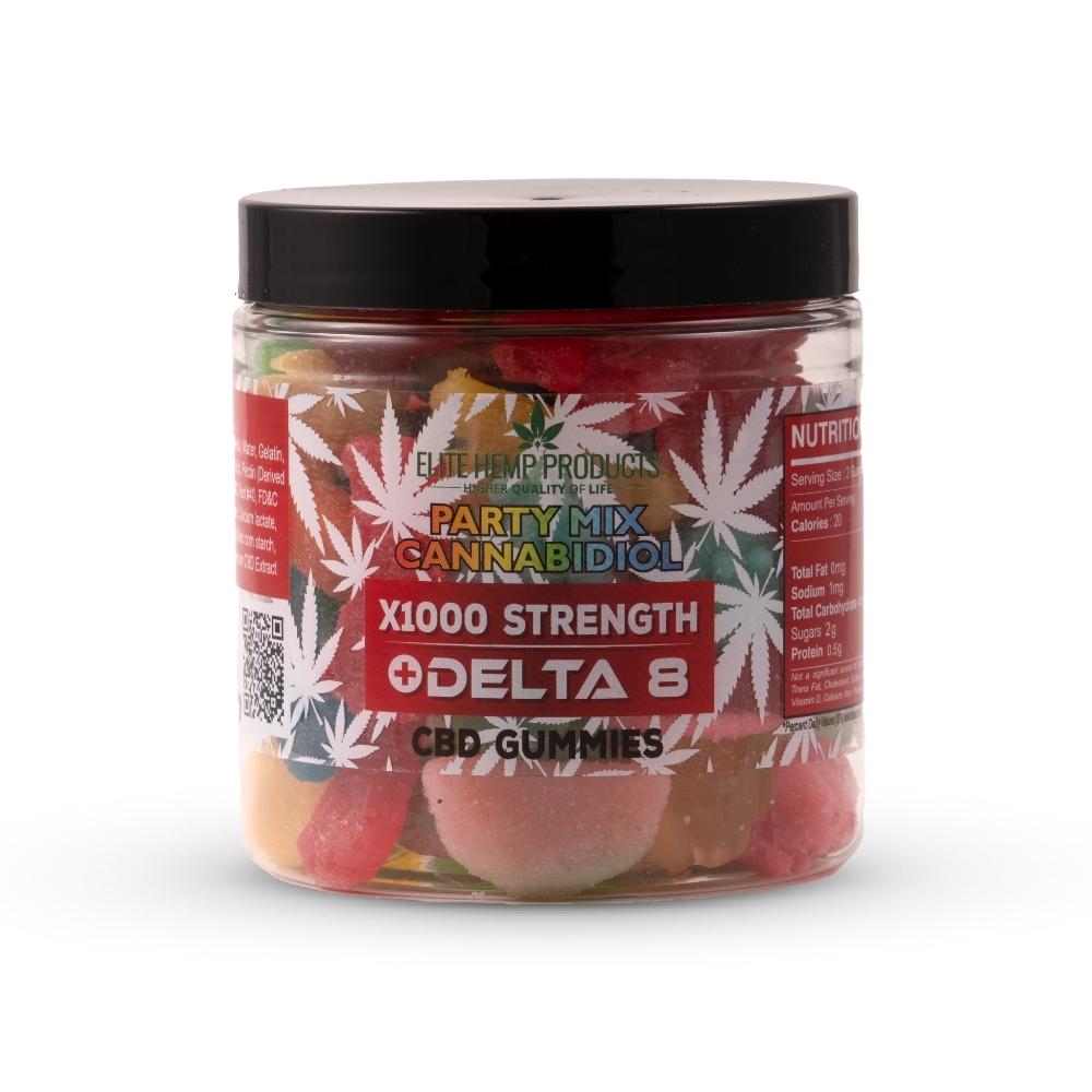 CBD Mix Gummies Delta 8 x1000